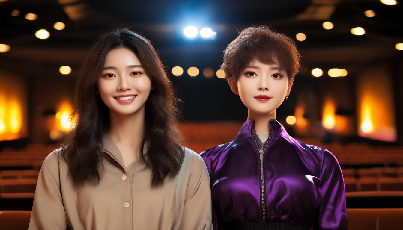 香港女神朱茵罕见带家人看剧，关宝慧合照引关注，她动脸了？